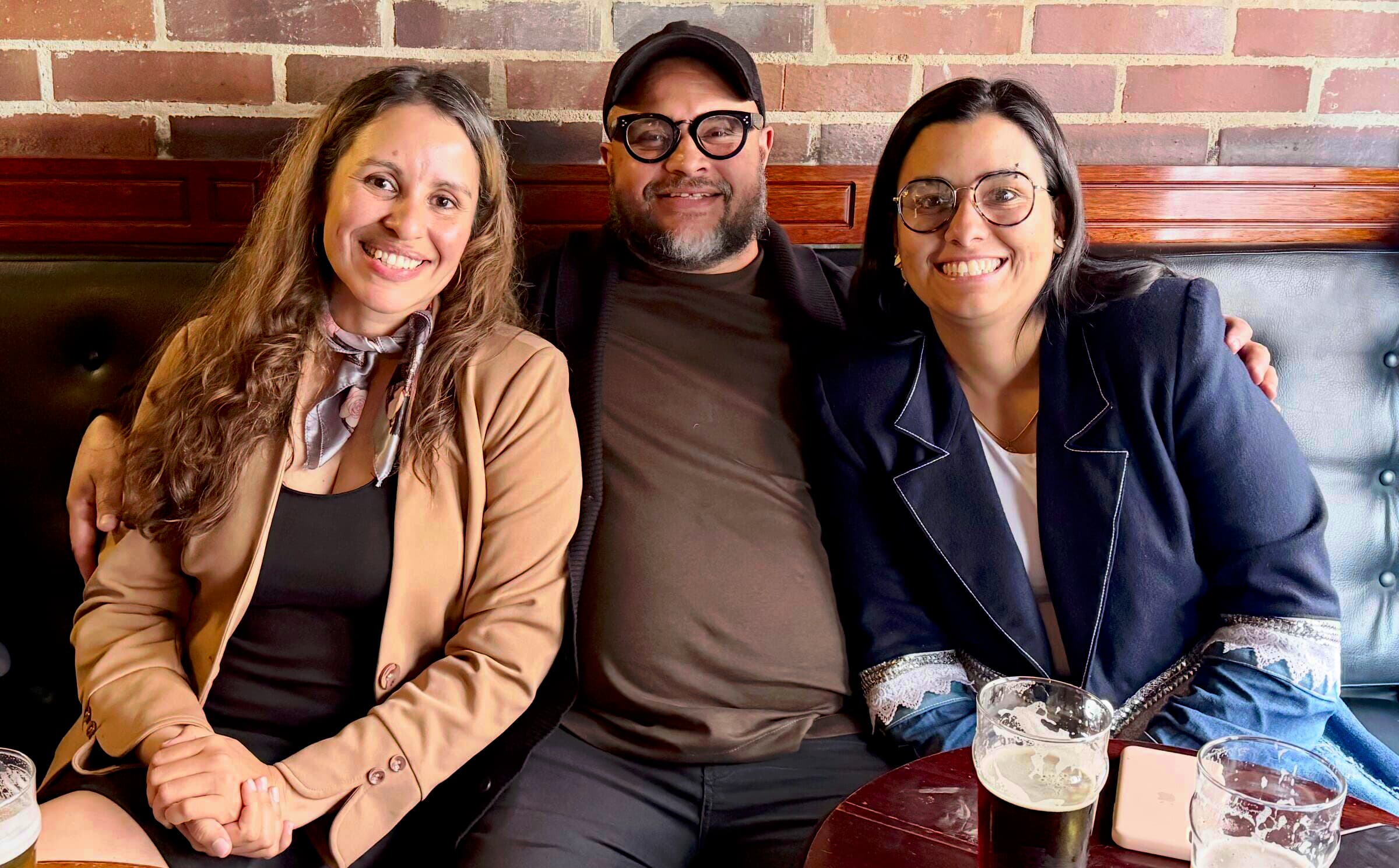 Diaspora Diaries crew on location in Bogotá